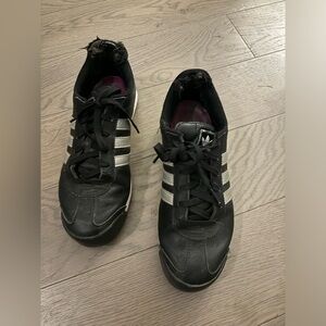 Adidas black and silver Samoa shoes